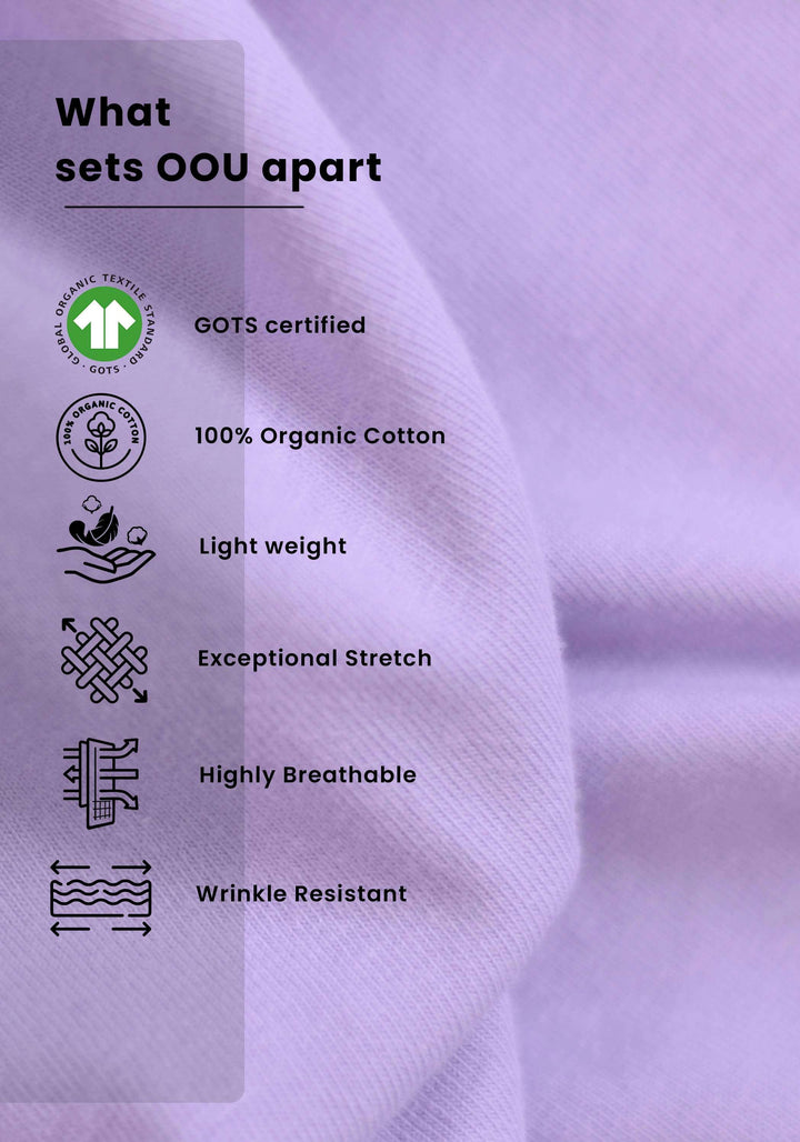 LAVENDER SOLID REGULAR FIT