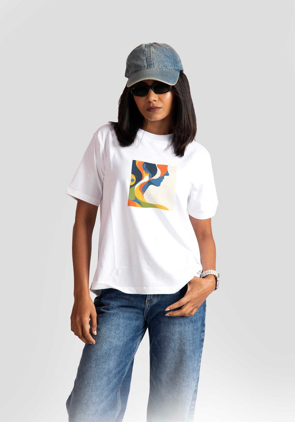 LIVING IN COLOR: WHITE REGULAR FIT