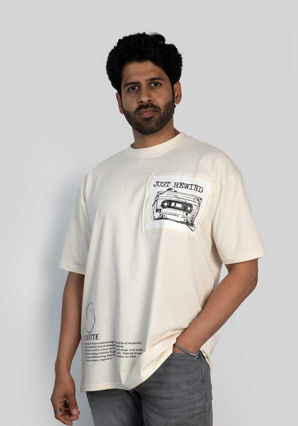 just rewind- almond milk oversized fit/his