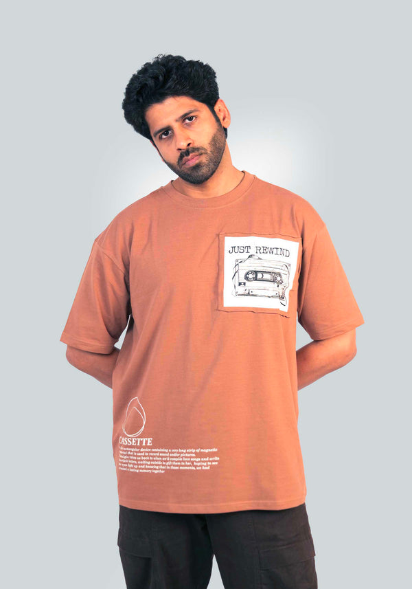 just rewind- mocha mousse oversized fit/his