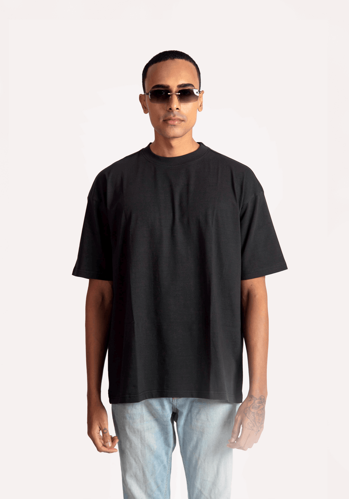 charcoal black oversized fit/his