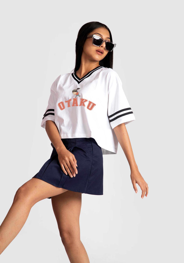 OTAKU : WOMEN VARSITY CROP