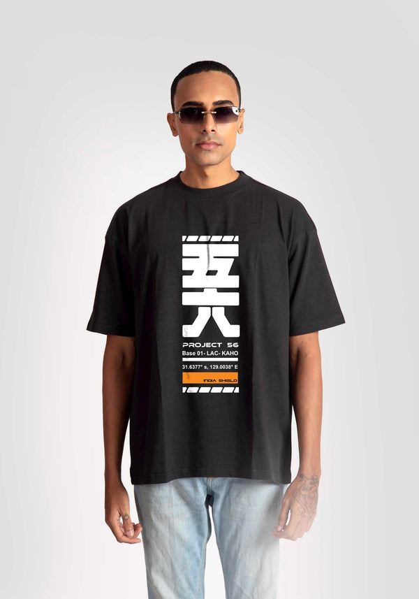 PROJECT 56: CHARCOAL BLACK OVERSIZED FIT