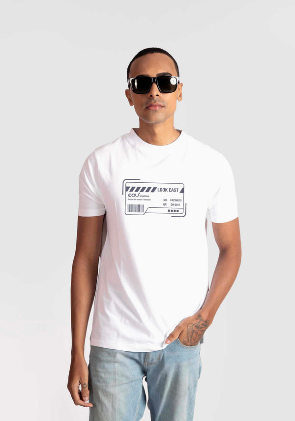 TAG: WHITE REGULAR FIT