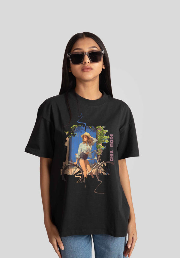 WANDERING SOUL: CHARCOAL BLACK OVERSIZED FIT