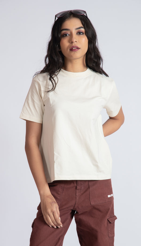 ALMOND MILK SOLID REGULAR FIT