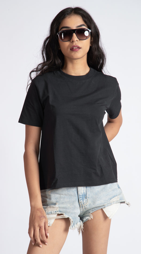 CHARCOAL BLACK SOLID REGULAR FIT