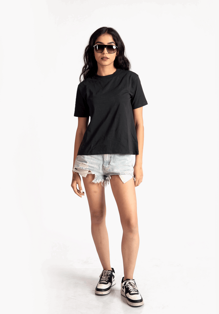 CHARCOAL BLACK SOLID REGULAR FIT