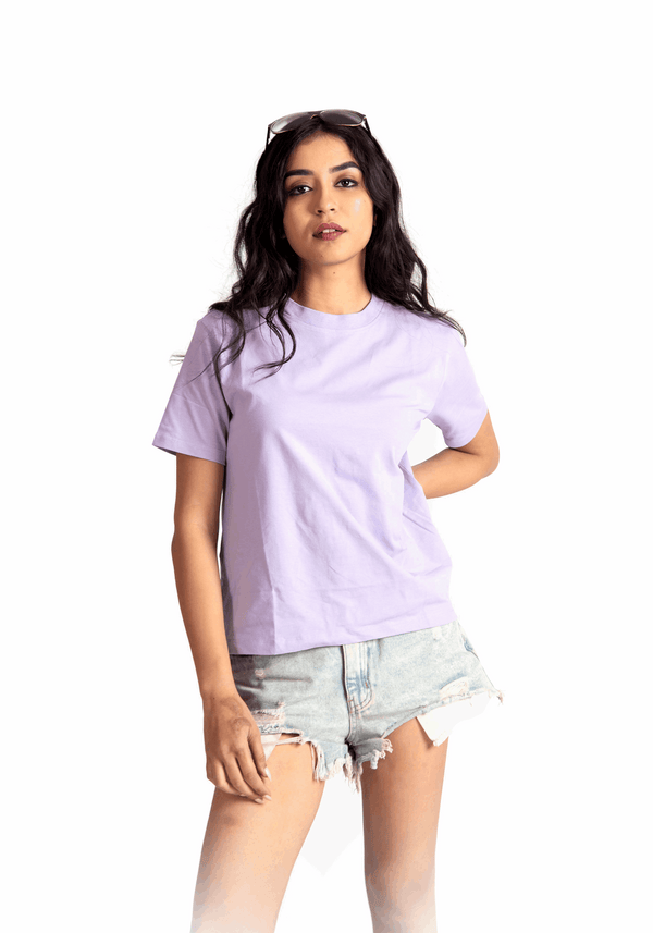 LAVENDER SOLID REGULAR FIT