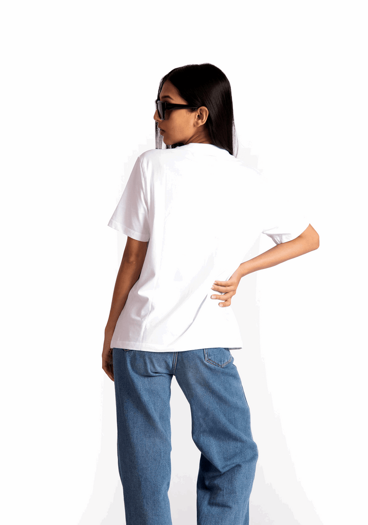 WHITE SOLID REGULAR FIT